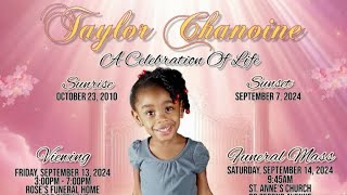 Taylor Chanoine a celebration of life [upl. by Adias]