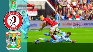 Bristol City vs Coventry City Highlights  Carabao Cup 202425 [upl. by Wolsniw607]