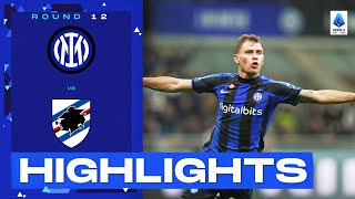 InterSampdoria 30  A dominating display by the Nerazzurri Goals amp Highlights  Serie A 202223 [upl. by Burlie]