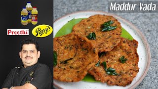 Venkatesh Bhat makes Maddur Vada recipe in Tamil  easy Karnataka special evening tea time snacks [upl. by Reffinnej143]