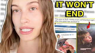 HAILEY BIEBER DOESNT CARE  fans think Justin responds to drama [upl. by Thornton450]