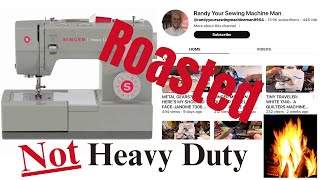 Singer Heavy Duty Sewing Machine  Reaction Video To Randy The Sewing Machine Man Review [upl. by Noni]