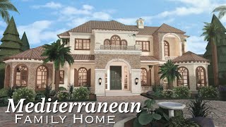 Bloxburg Mediterranean Family Home  Roblox Bloxburg  Speedbuild [upl. by Ettesus681]