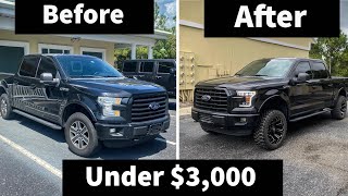 Completely Transforming My New Ford F150 For Under 3000 [upl. by Yroger]