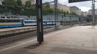 CD Class 814  departing Praha Hlavní nádraží Station on 100924 [upl. by Eenattirb]