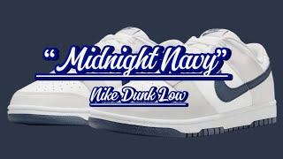 Nike Dunk Low “Midnight Navy”  Detailed look  Price [upl. by Shirl]