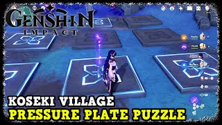 Genshin Impact Koseki Village Pressure Plate Puzzle on Seirai Island [upl. by Yoj860]