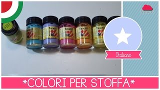 Dipingere su stoffa quali colori scegliere e come orientarsi [upl. by Theurer]