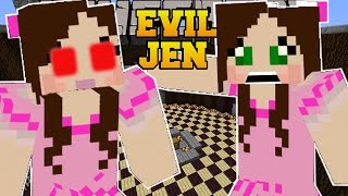 Minecraft EVIL GAMINGWITHJEN BATTLE AGAINST JEN Custom Command [upl. by Thordia]