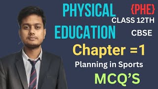 Planning in sports chapter 1 class 12 physical education mcq  Planning in sports mcq  Class 12 [upl. by Neersin487]