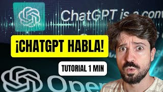 Habla por VOZ con ChatGPT Tutorial 1 minuto en Español [upl. by Prosper]