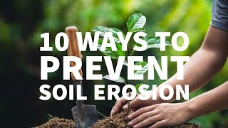 10 WAYS TO PREVENT SOIL EROSION [upl. by Llerryt]