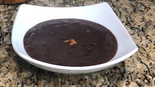 Haitian black bean sauce using canned beans [upl. by Acirretal]