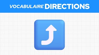 Les vocabulaire anglais des directions ⤴️ [upl. by Ariaec794]