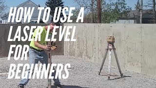 How to use a laser level for beginners [upl. by Hilbert]