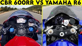 2024 CBR 600RR VS Yamaha R6  0 TO 300  TOPSPEED [upl. by Cattan]