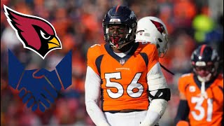 Broncos trading pass rusher Baron Browning to Cardinals in exchange for sixthround draft pick [upl. by Relyt689]