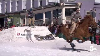 Ski Joring returns to the city of Leadville for its 76th year [upl. by Llennyl]