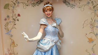 A Disney Royal Encounter with Cinderella in NEW Dress at Disneyland Hotel  Disneyland Paris 2024 [upl. by Deeas917]