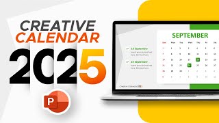 How to Make a Creative Calendar 2025 in PowerPoint [upl. by Pironi]