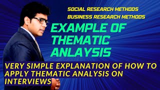 Easy Example of Thematic Analysis Report Writing  Qualitative data analysis Thematic analysis [upl. by Mariam]