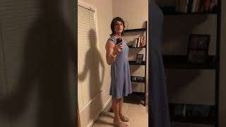 Transgender Early Transition CK dress Male to female tg hrt MtF crossdresser crossdressing [upl. by Sidon]