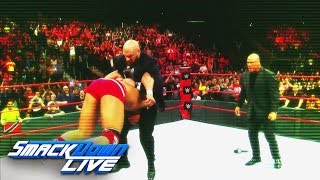 Take a closer look at the battle for brand supremacy SmackDown LIVE Nov 14 2017 [upl. by Aelak781]