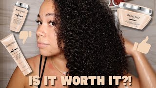 Testing Out Kerastase Curl Manifesto Products On Thick 3c4a Hair  Demo  Review Is It Worth it [upl. by Ferrand]