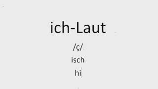 The easiest way to pronounce the ichLaut in German [upl. by Hernandez]