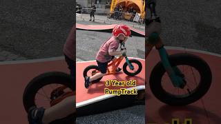 3 year old GlemmRide Bike Festival 2024 pumptrack balancebike [upl. by Essirehc]