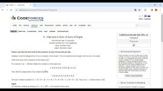 Codeforces Round 928 Div4 C Vlad and a Sum of Sum of Digits Full AC Practice [upl. by Mak]