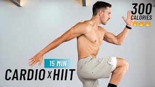 15 Min Intense HIIT Workout For Fat Burn  Full body Cardio No Equipment No Repeat [upl. by Eitsyrk891]