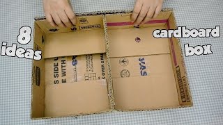 ✔ 8 Cardboard Box Ideas [upl. by Brandon15]