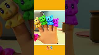 Happy family Where are you Gummy Bear Finger Family shorts youtubeshorts kidssongs [upl. by Benny]