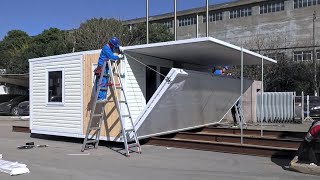 Luxury Expandable Container House Installation Video [upl. by Kidder62]