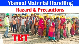 Manual Handling  Toolbox Talk Safety Manual Handling Training  Safety Officer Vishal sir [upl. by Aloibaf]