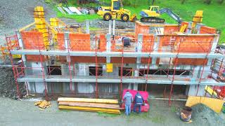 Timelapse costruzione villa privata a Brusson  Valle dAosta [upl. by Auohp]