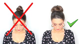 Come fare il MESSY BUN in pochi minuti FACILISSIMO  1 minute Messy Bun Quick And Easy [upl. by Nyrmac633]