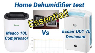 Essential purchase Real world Dehumidifier test  Desiccant vs Compressor  Ecoair vs Meaco [upl. by Levram449]