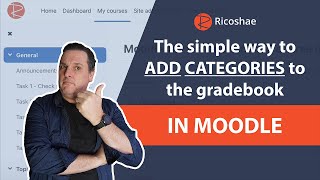 A simple guide to ADDING CATEGORIES to the GRADEBOOK in MOODLE 40 [upl. by Helbonia966]