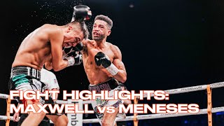 Fight Highlights Sam Maxwell Alejandro Menses leave it all in the ring for IBO world title [upl. by Aibun]