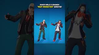 Juice Wrld x Eminem quotRap Monsterquot Emote in Fortnite shorts fortnite [upl. by Platto]