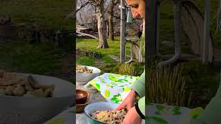 Grandma Cooking Rustic Gutab in the Mountains of Azerbaijan 🤤🔥 [upl. by Mccormac]