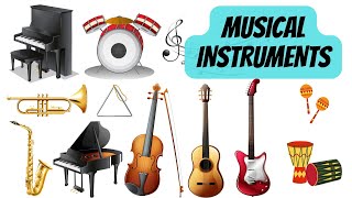 Musical Instruments Names and Sounds for Kids to Learn [upl. by Xavler]