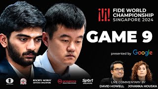 Game 9 Commentary with GM David Howell and IM Jovanka Houska  FIDE World Championship Match 2024 [upl. by Schaffer]