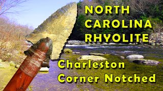 Flint Knapping Challenge North Carolina Rhyolite Rock Challenge [upl. by Ailemor]