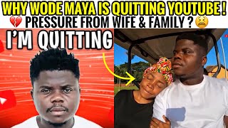 Wode Maya Quits YouTube  Blames his marriage to Miss Trudy 🥹 [upl. by Esilegna]