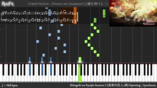 Comptine dun autre été  Amélie  EASY Piano CoverTutorial by PlutaX  Synthesia [upl. by Uase]