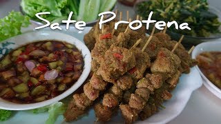 Resep Sate Protena  Sate Vegetarian Tanpa Daging [upl. by Abott338]