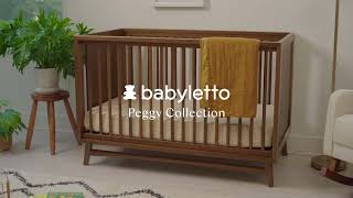 MidCentury Modern Nursery  Peggy Crib  Babyletto [upl. by Rohclem238]